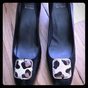 Stuart Weitzman calf hair heels!